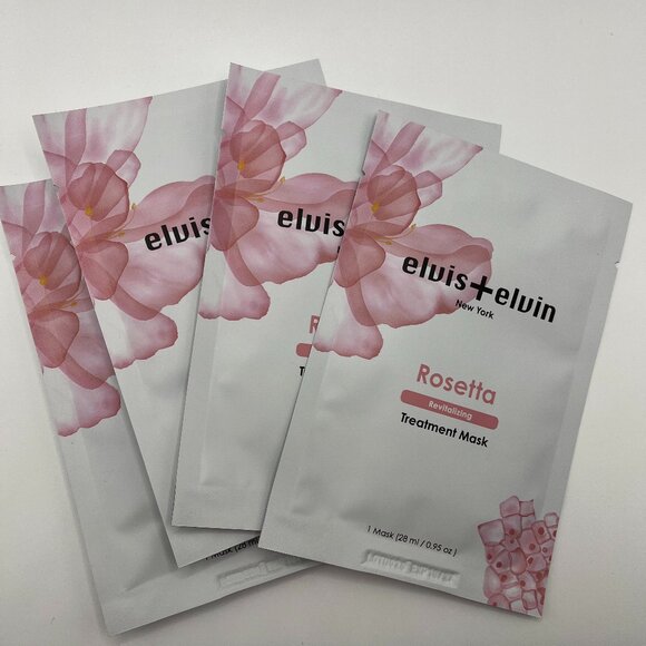 4 PACK of Elvis + Elvin Rosetta Revitalizing Treatment Face Mask - Picture 1 of 2